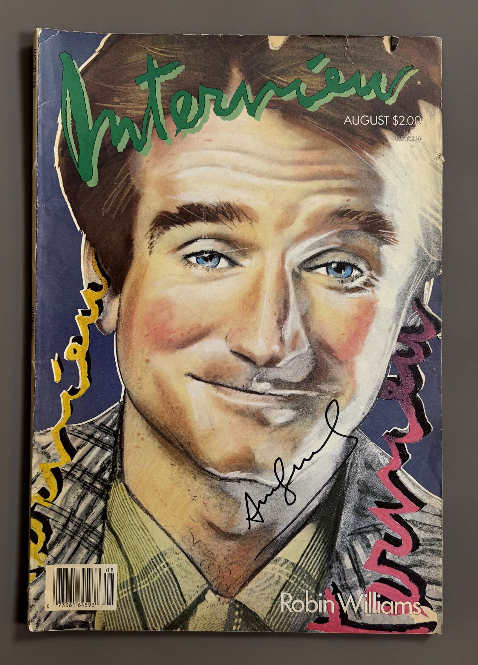 Andy WARHOL (1928-1987) Attr. Magazine INTERVIEW August1986. Magazine créé par Andy (1 of 1)