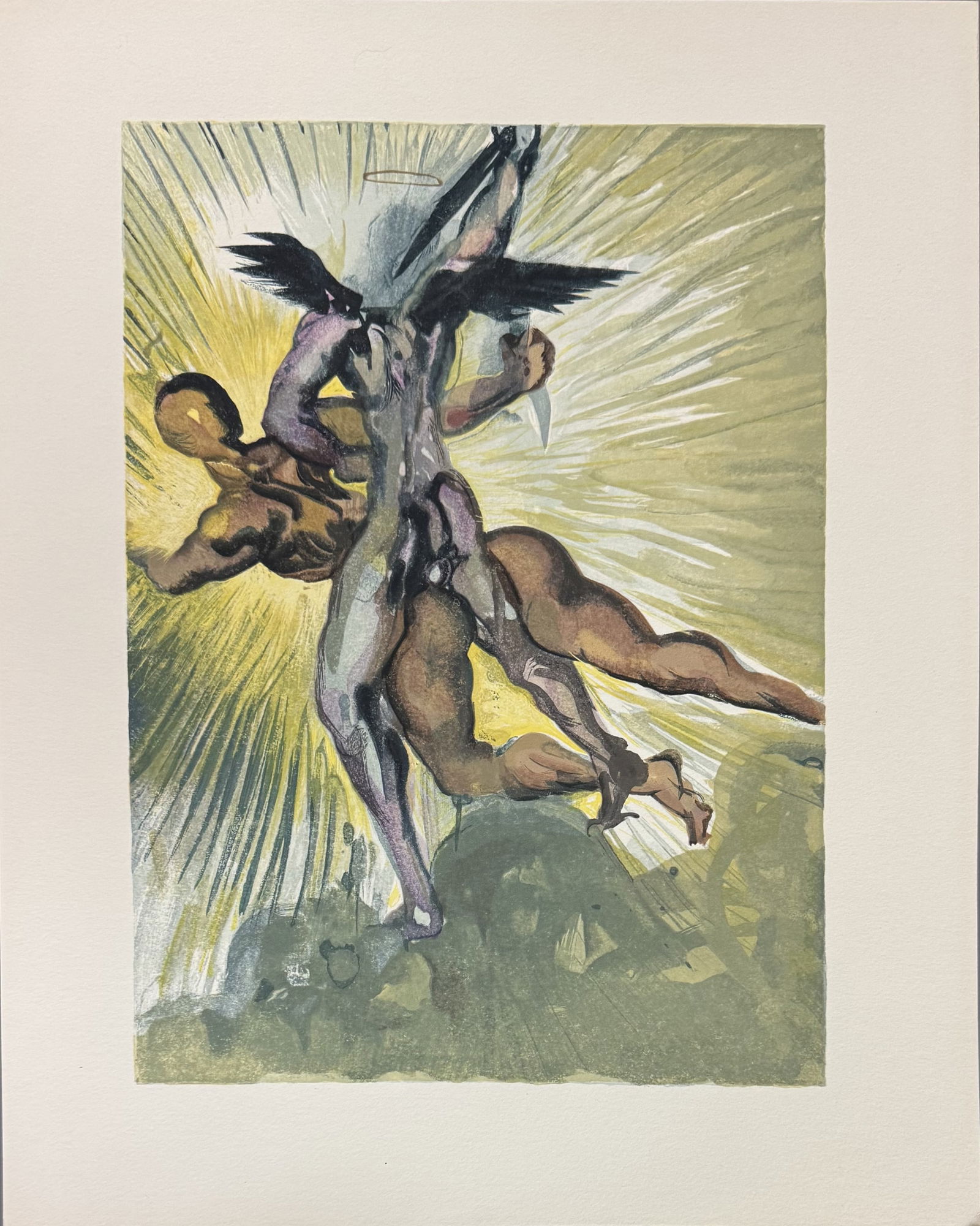Salvador DALI (1904-1989) « Les Anges Gardiens De La Vallée ». La Divine Comé (1 of 1)