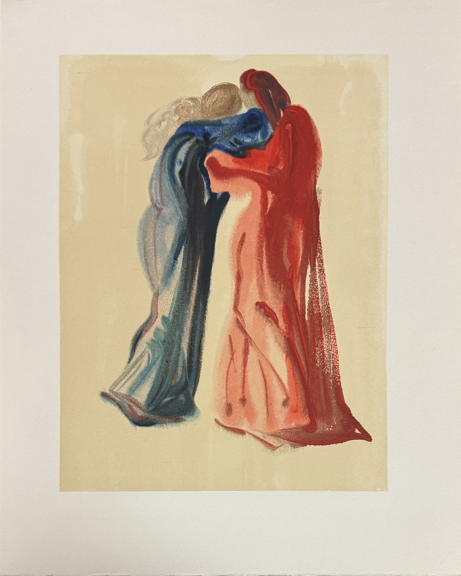 Salvador DALI (1904-1989) « Rencontre de Dante et de Béatrice ». La Divine Comé (1 of 1)