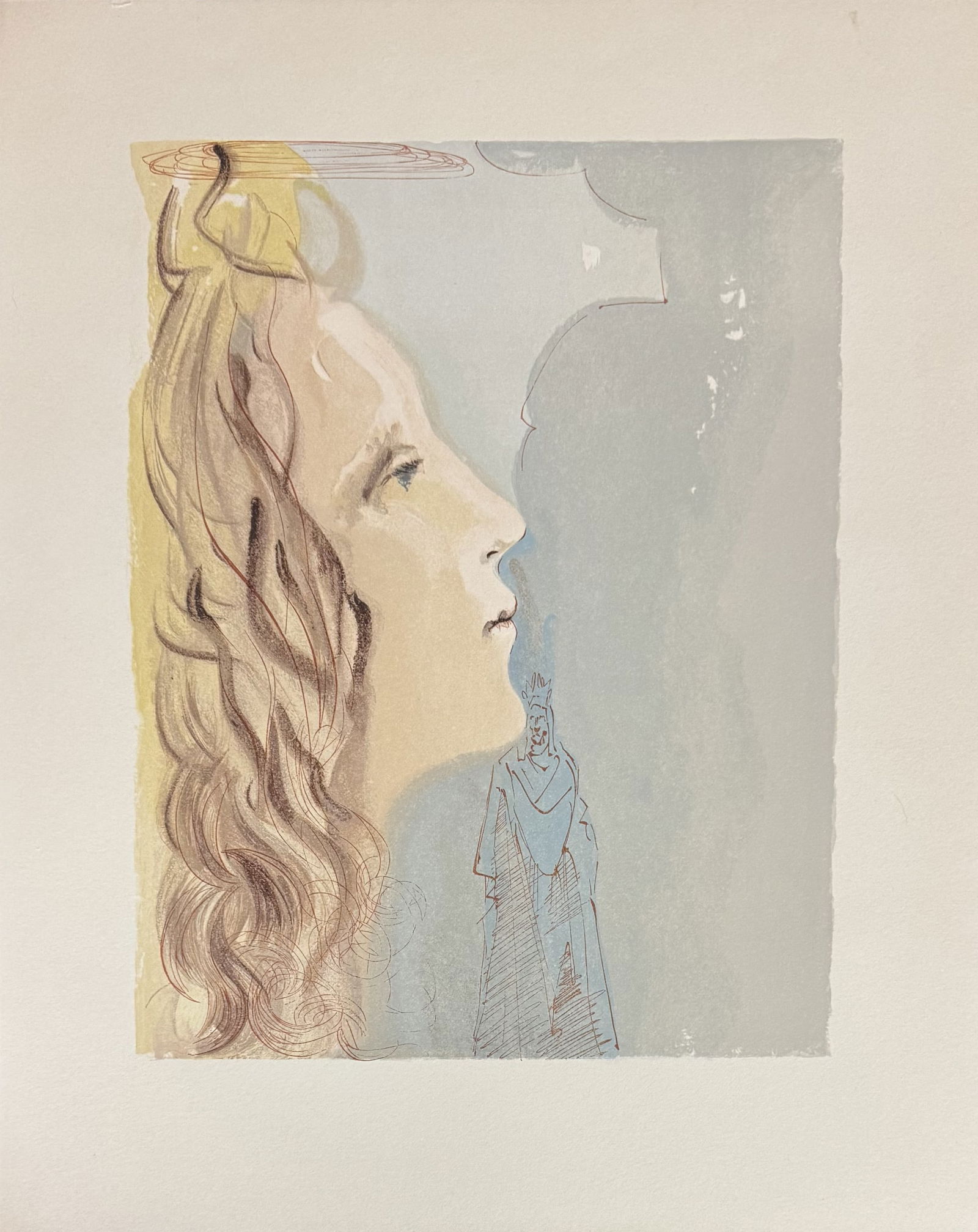 Salvador DALI (1904-1989) La plus grande beauté de Béatrice La Divine Comédie Le (1 of 1)