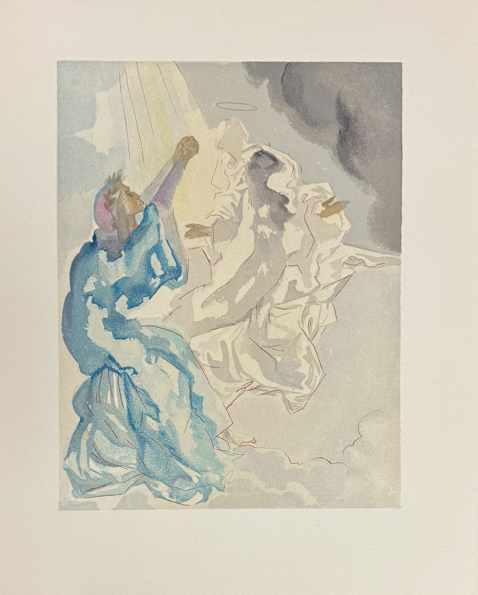 Salvador DALI (1904-1989) Nouvel aspect de Béatrice La Divine Comédie Le Paradis - Chant (1 of 1)