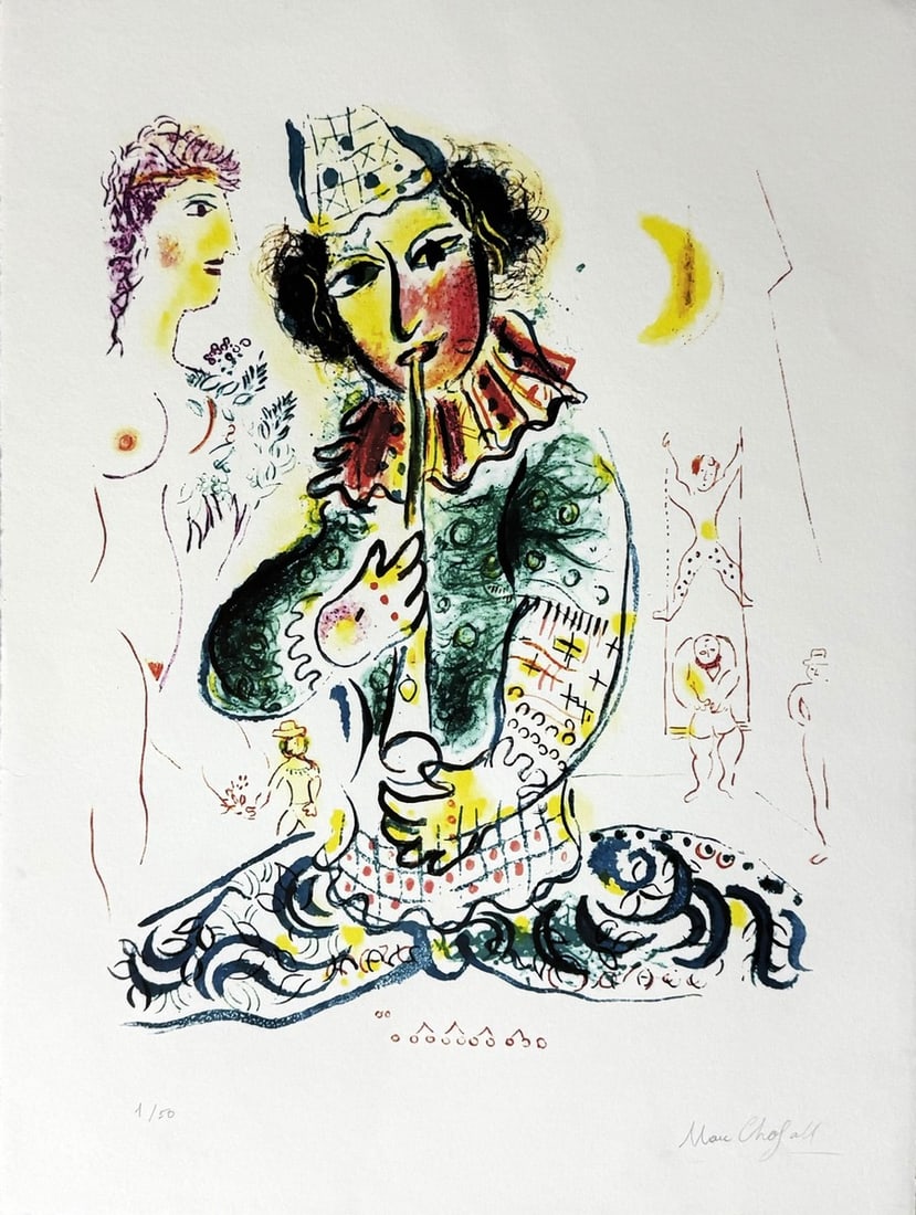 Marc CHAGALL (1887-1985), D’APRES. Le musicien. (1 of 1)