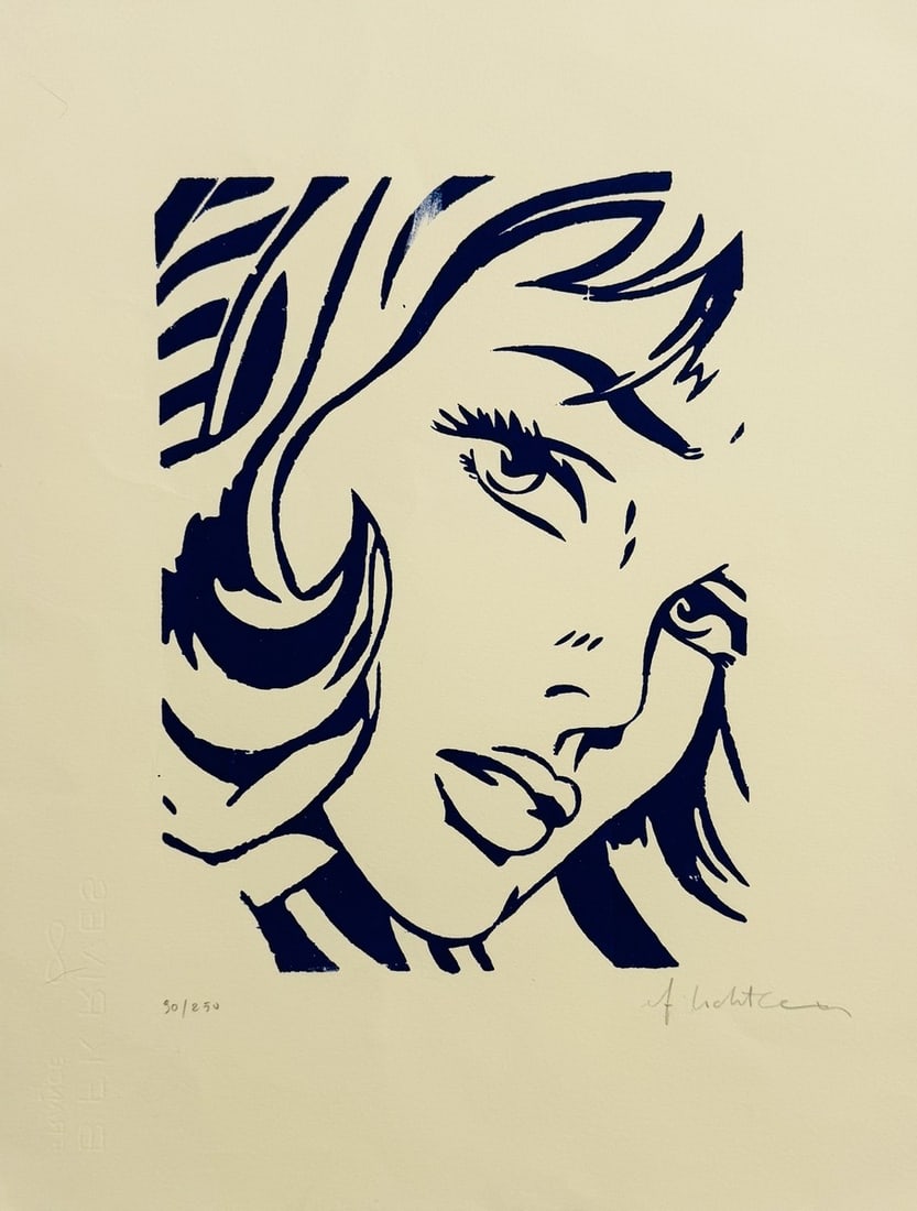 Roy LICHTENSTEIN (1923-1997) d’après. Girl with Hair Ribbon. (1 of 1)
