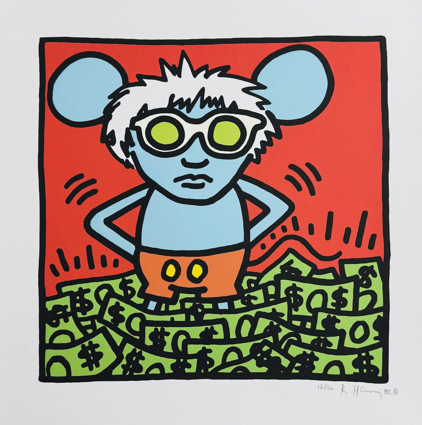 Keith HARING (1958-1990), d’après. Sans titre,1986. (1 of 1)