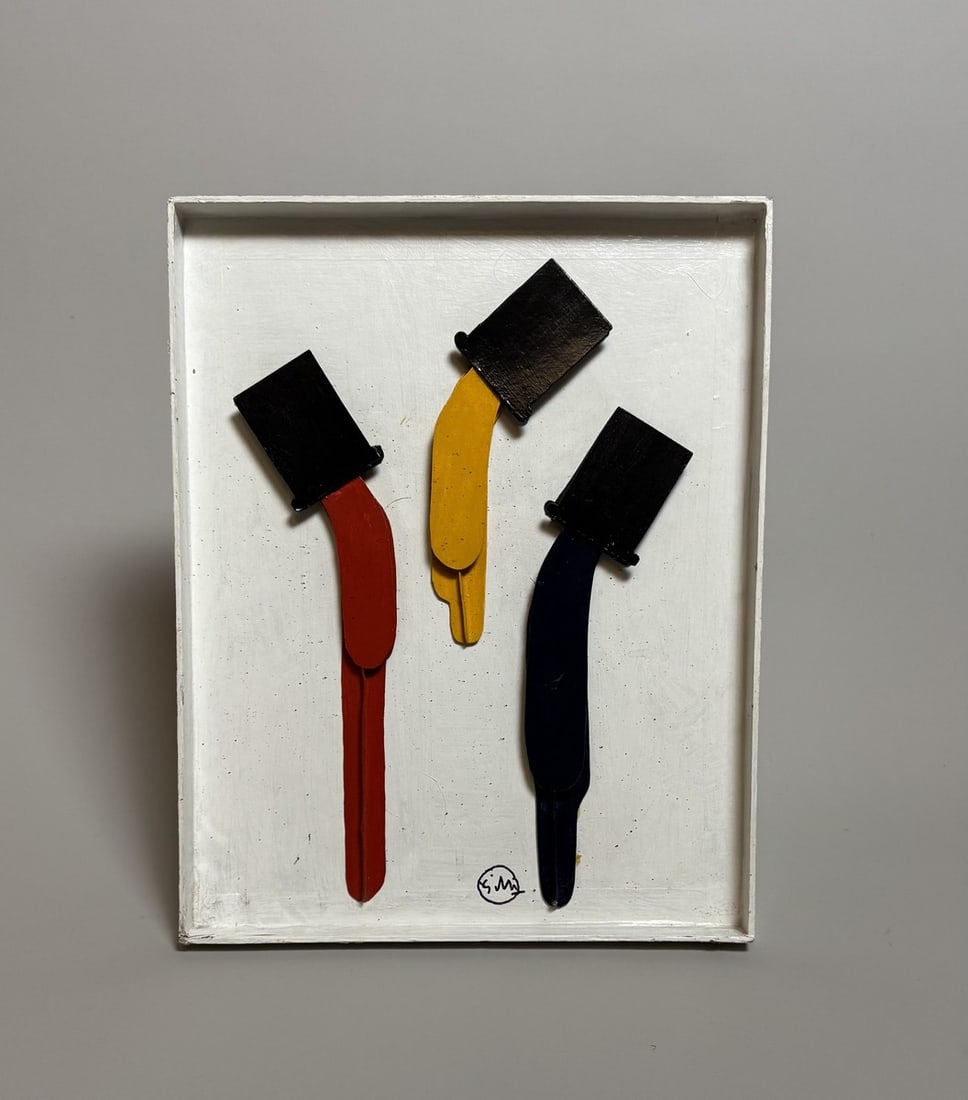 Claude GILLI (Né en 1938) Coulée de peinture, circa 1967. (1 of 2)