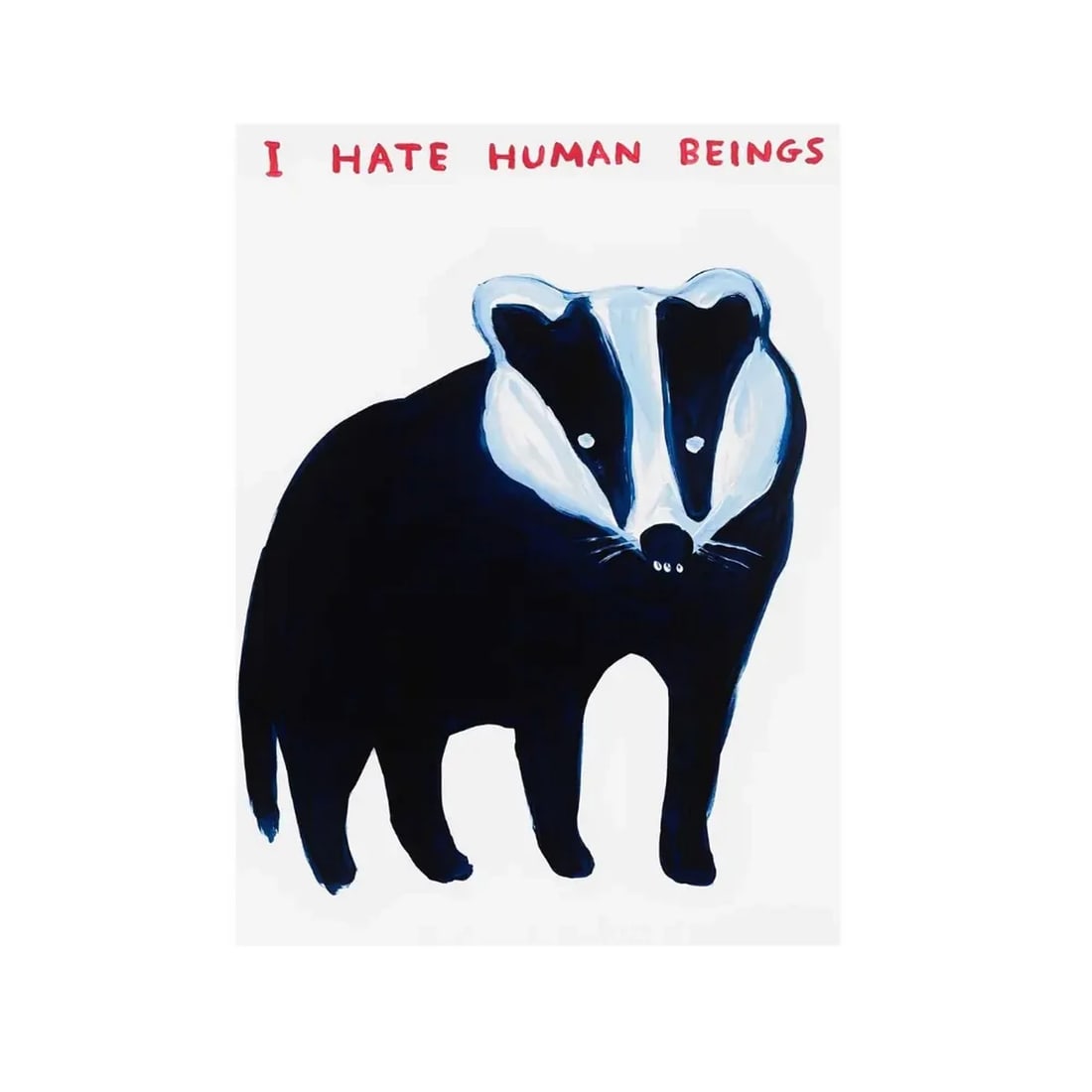 David SHRIGLEY (Né en 1968) I hate Human beings, 2021. (1 of 1)