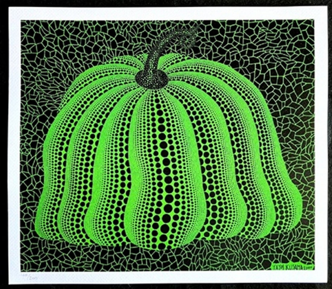 Yayoi KUSAMA (Né en 1929) Pumpkin (Green), 2011. (1 of 1)