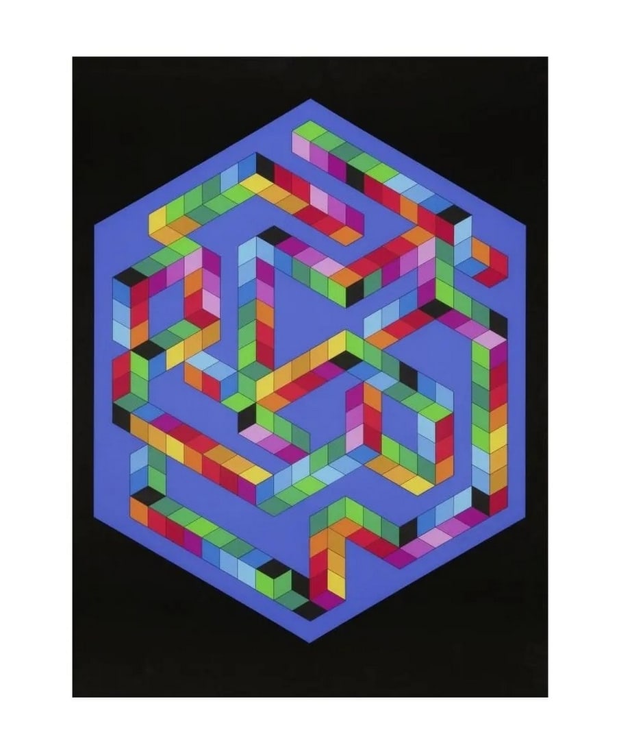 VICTOR VASARELY (1906-1997) Babel-3, 1978 (Benavides, 810) (1 of 1)