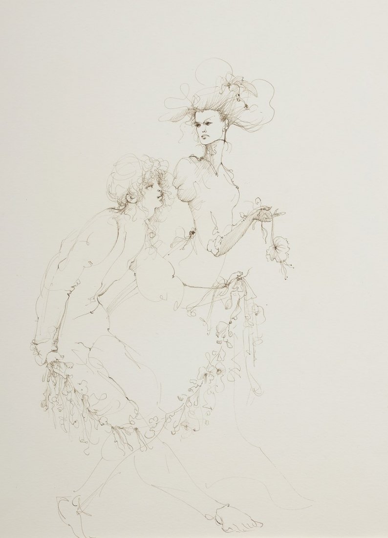 [FINI Léonor] - RACHILDE. Monsieur Vénus. S.l.,: [FINI Léonor] - RACHILDE. Monsieur Vénus. S.l., Éditions d'art Agori, s.d. [1972]. In-folio, en feuilles, couverture rempliée imprimée, chemise et étui fleuri de l'éditeur. Édition illustré d