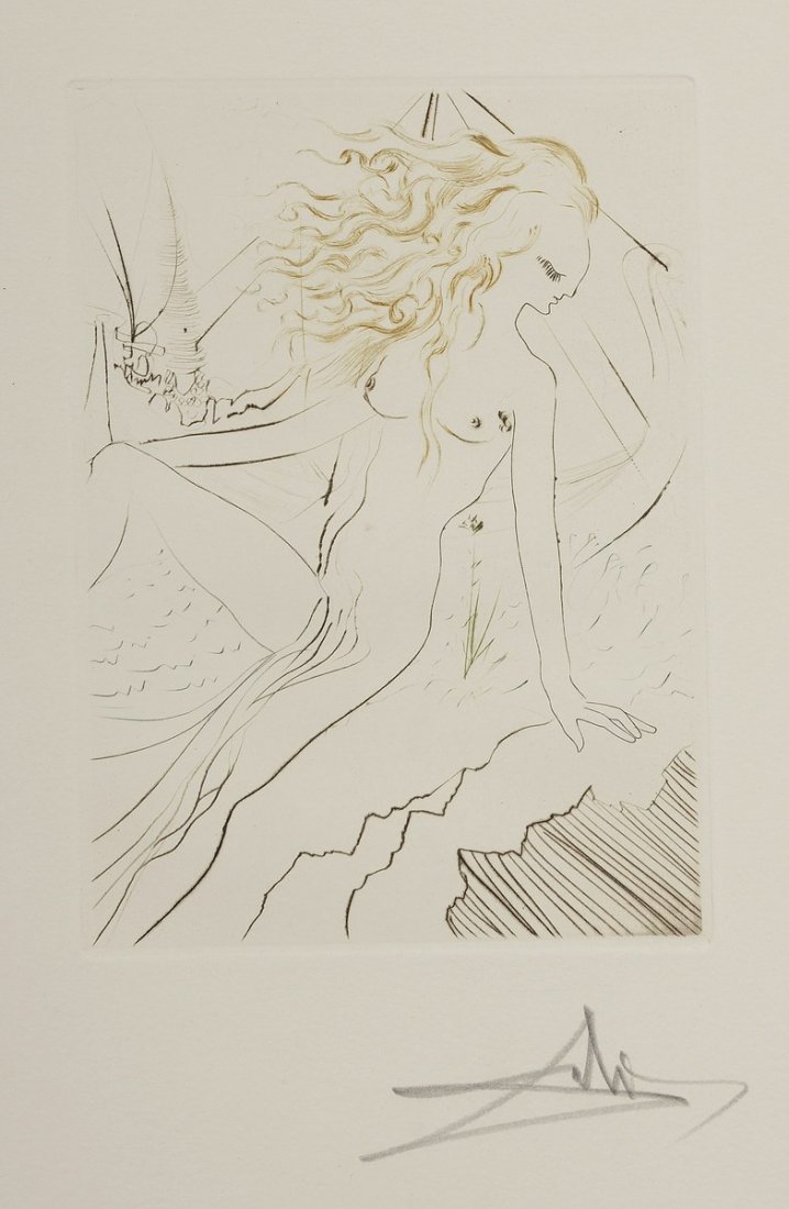 [DALÍ Salvador, 1904-1989 ES] - BOCCACE . Le Décameron.: [DALÍ Salvador, 1904-1989 ES] - BOCCACE . Le Décameron. Michèle Broutta et Pamela Verlag, 1972. In-folio en feuillets, chemise illustrée, emboîtage toilé. Dix nouvelles de Boccace composant dix 