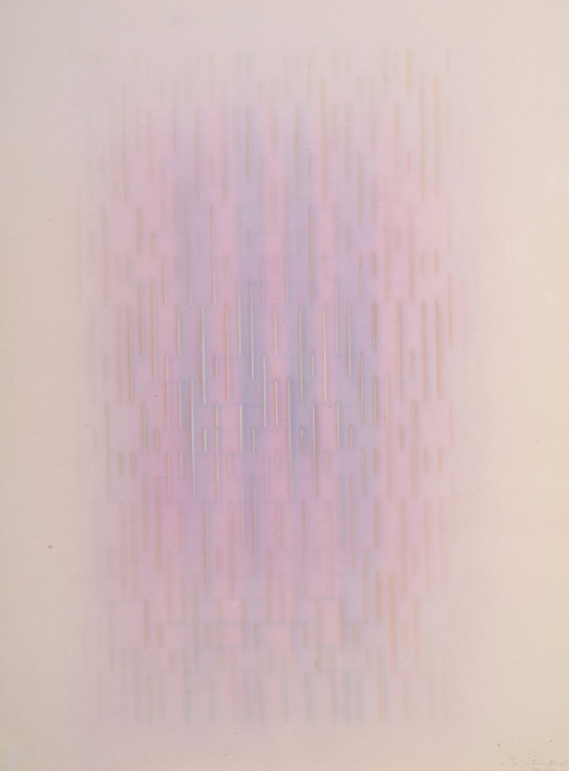 Ivan CONTRERAS-BRUNET (Né en 1927) Composition,1980: Ivan CONTRERAS-BRUNET (Né en 1927) Composition,1980 Pastel sur papier Signé et daté 04.1980 en bas à droite 65 x 50 cm