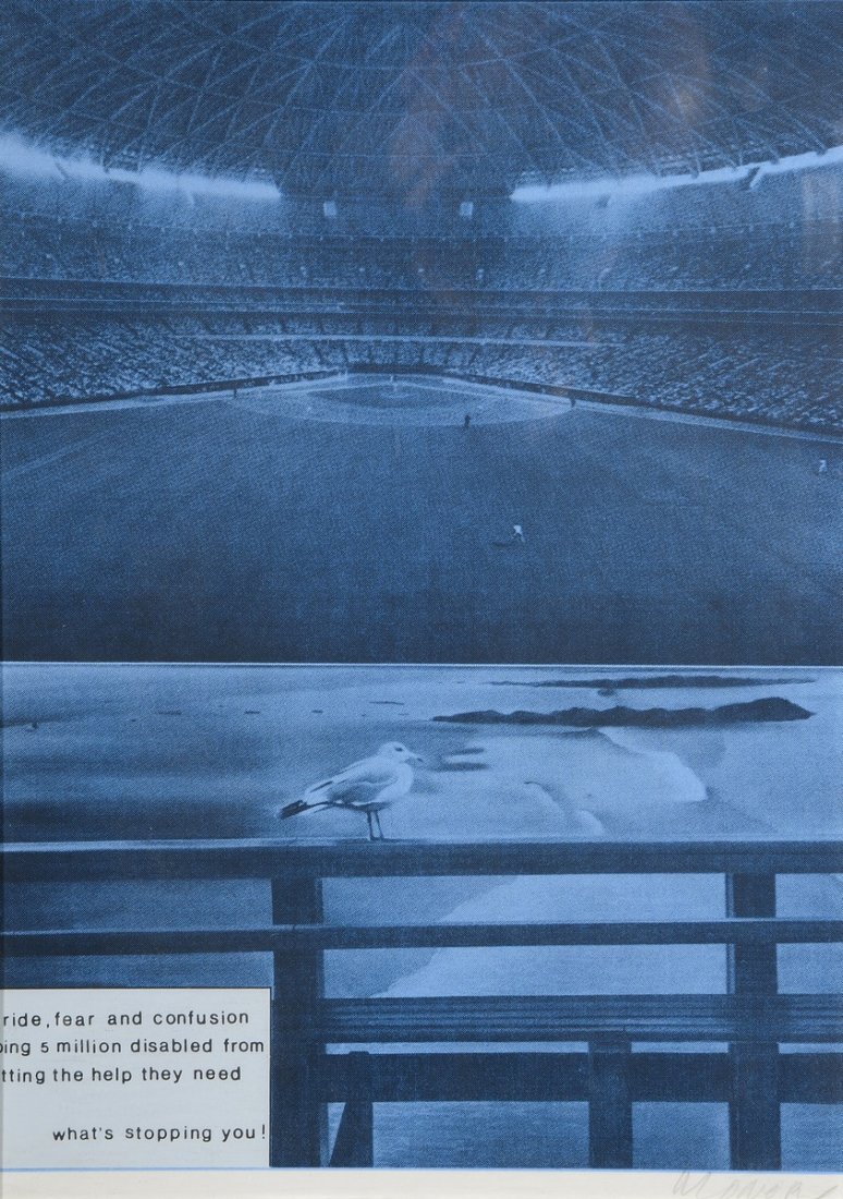 Jacques MONORY (Né en 1924) What's Stopping you !: Jacques MONORY (Né en 1924) What's Stopping you ! Sérigraphie, signée au crayon par l'artiste en bas à droite 38 x 28 cm