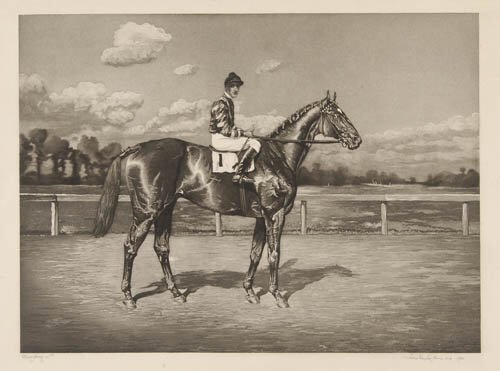 JOHN TAYLOR ARMS Man-o-War: ONE OF ONLY TWO TRIAL PROOFS. JOHN TAYLOR ARMS Man-o-War. Etching, aquatint, and mezzotint on cream wove paper, 1921. 435x477 mm; 17 1/8x18 3/4 inches. Trial proof. Third state (of 3). One of on