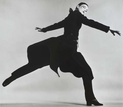 AVEDON, RICHARD (1923- ) "Ingrid Boulting, Co: AVEDON, RICHARD (1923- ) "Ingrid Boulting, Coat by Dior, Paris." Silver print, 19 1/4x21 3/4 inches (48.9x55.2 cm.), with Avedon's bold signature and edition number "7/50," in ink, and his copyright h