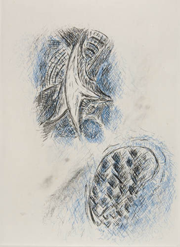 BILL JENSEN Endless.: BILL JENSEN Endless. Portfolio with complete text and 11 etchings (2 printed in colors), 1983-85. 505x390 mm; 20x15 3/8 inches (sheets), full margins, loose as issued. One of 38 numbered copies. Signe