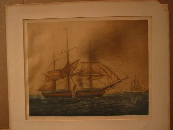 JOHN TAYLOR ARMS Cutting In.: SCARCE COLOR PRINT. JOHN TAYLOR ARMS Cutting In. Color aquatint and etching on imitation Japan paper, 1925. 330x419 mm; 13x16 1/2 inches, full margins. Second state (of 2). Edition of 40. Signed