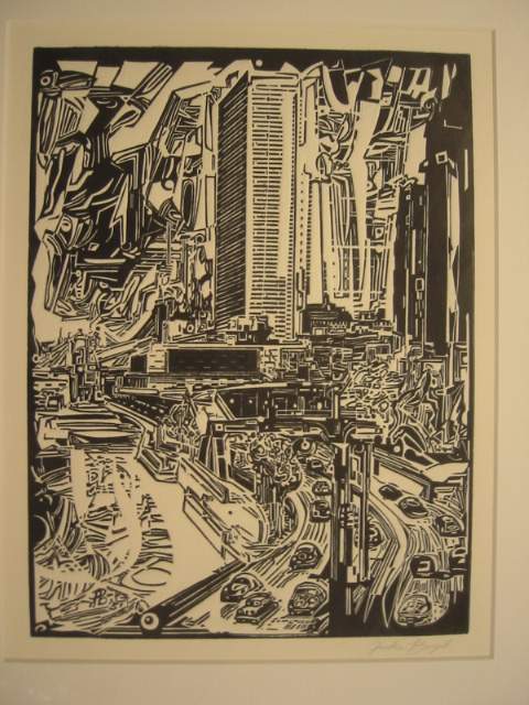 FISKE BOYD Concept.: FISKE BOYD Concept. Woodcut, 1951. 305x230 mm; 11 7/8x7 7/8, full margins. Edition of 100. Signed in pencil, lower right. A very good, dark impression. All items are offered for sale subject to S