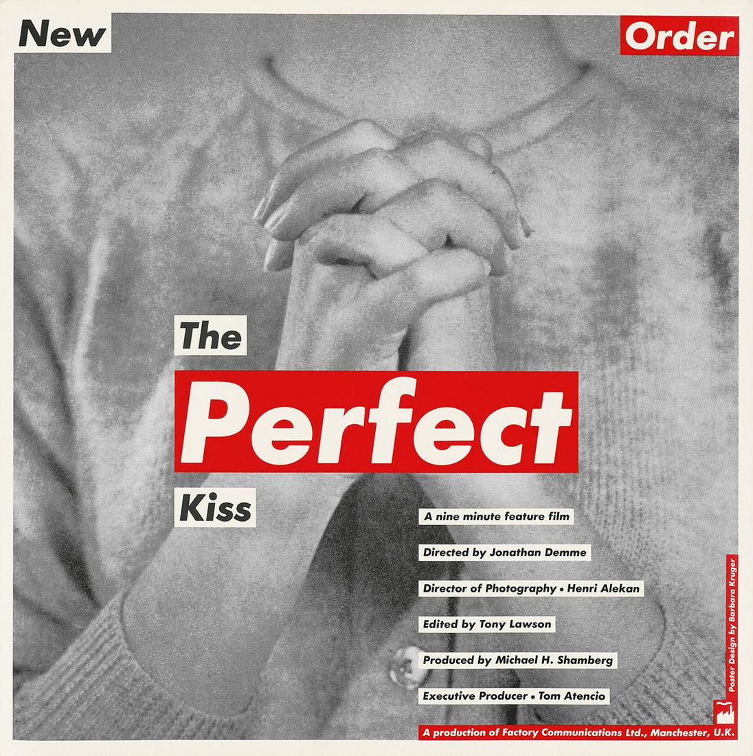 BARBARA KRUGER (1945- ). THE PERFECT KISS / NEW ORDER. (1 of 1)