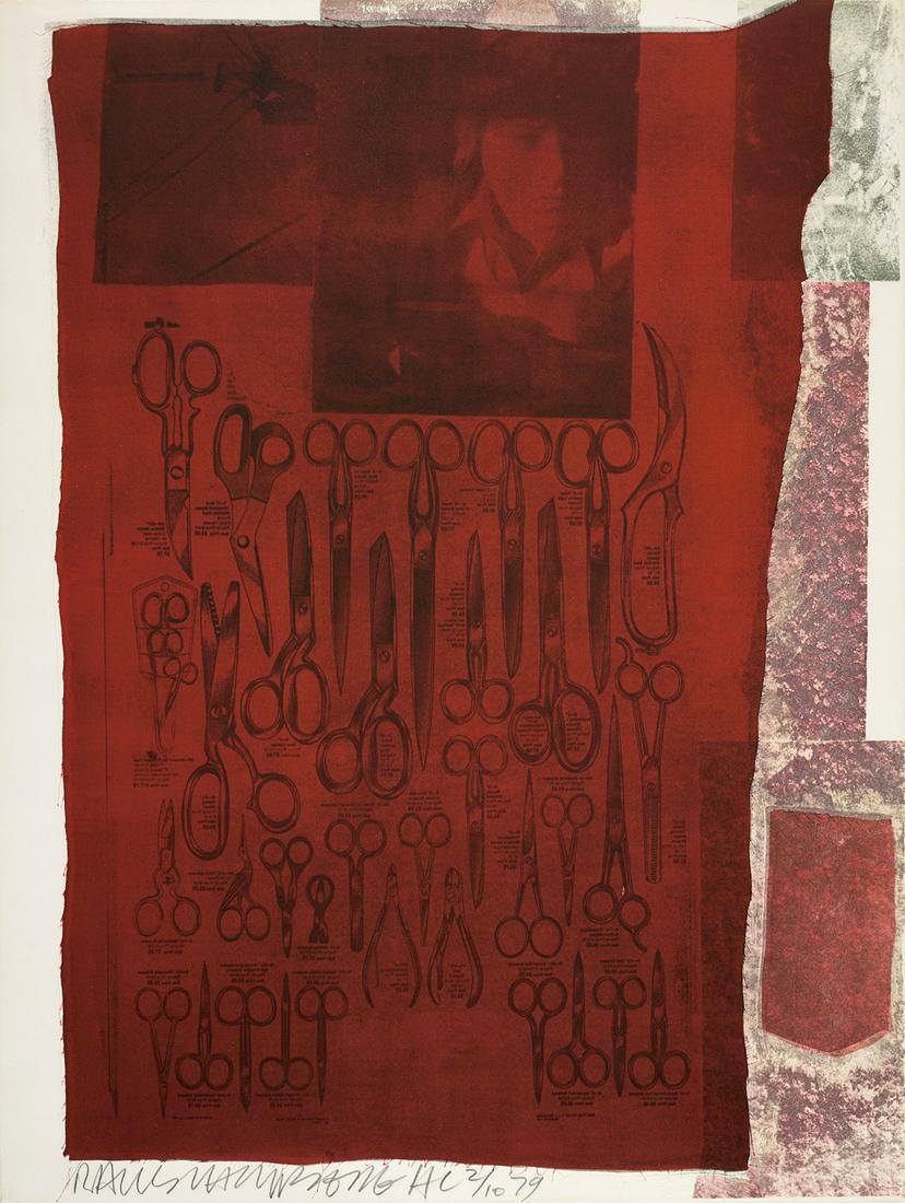 ROBERT RAUSCHENBERG More Distant Visible Part of the: ROBERT RAUSCHENBERG More Distant Visible Part of the Sea. Color screenprint on Rives, 1979. 775x555 mm; 30½x21¾ inches, full margins. An hors commerce impression, aside from the edition of 1