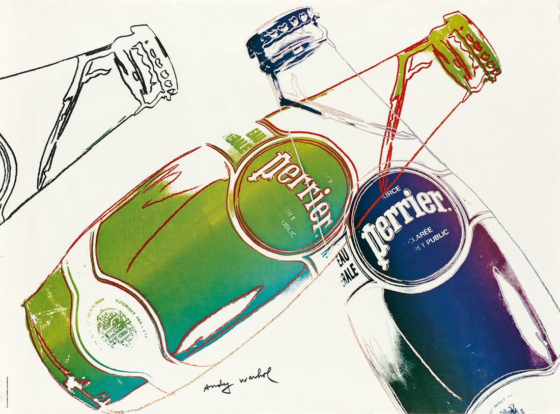 ANDY WARHOL Perrier (White). (1 of 1)