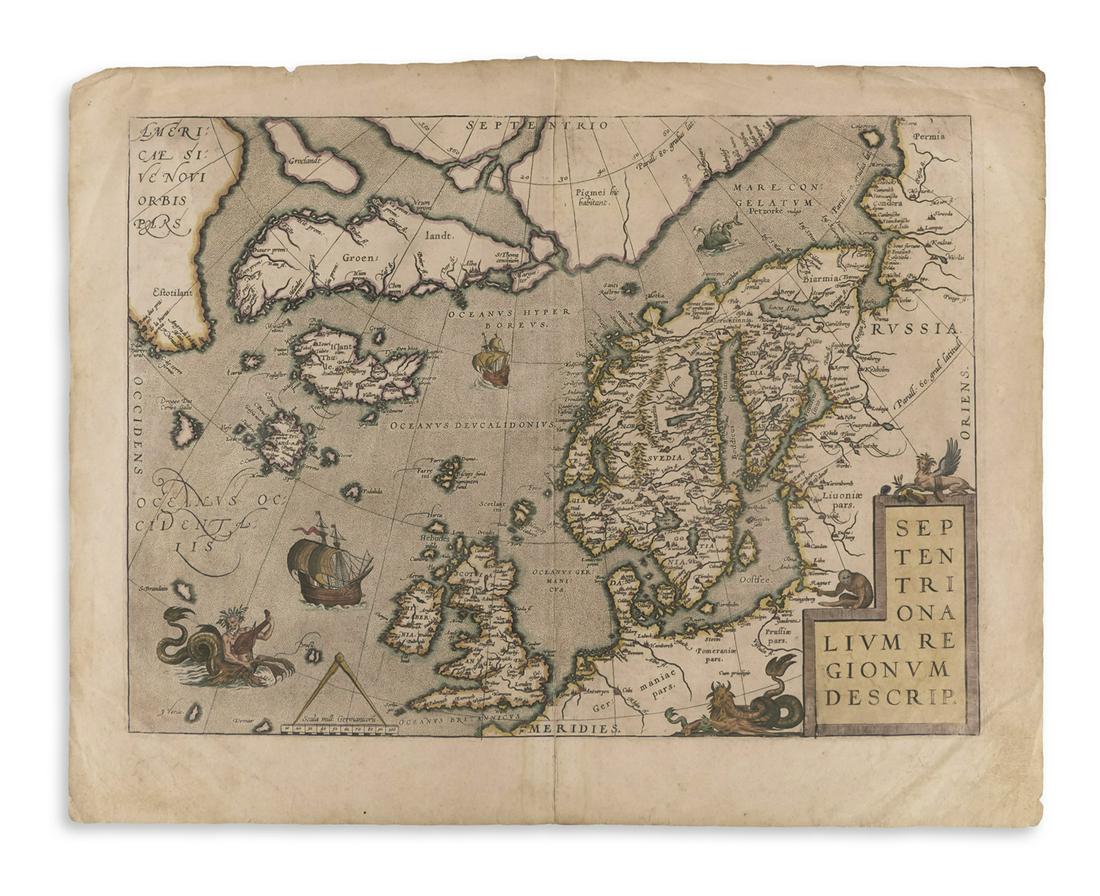 ORTELIUS, ABRAHAM. Septentrionalium Regionum Descrip. (1 of 1)