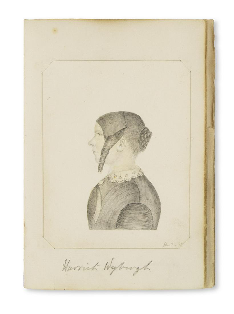 (SKETCHBOOK.) [Lawson, Maria]. Fine Victorian-era (1 of 2)