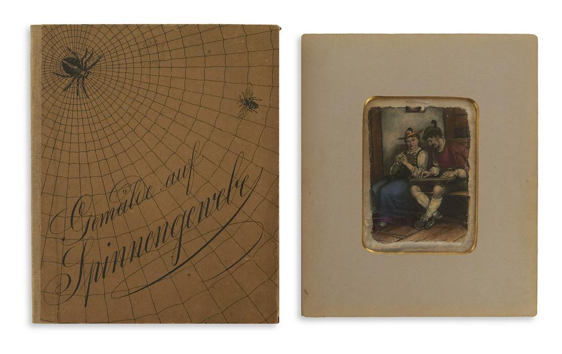 (COBWEB PAINTING.) Gemälde auf Spinnengewebe. (1 of 1)