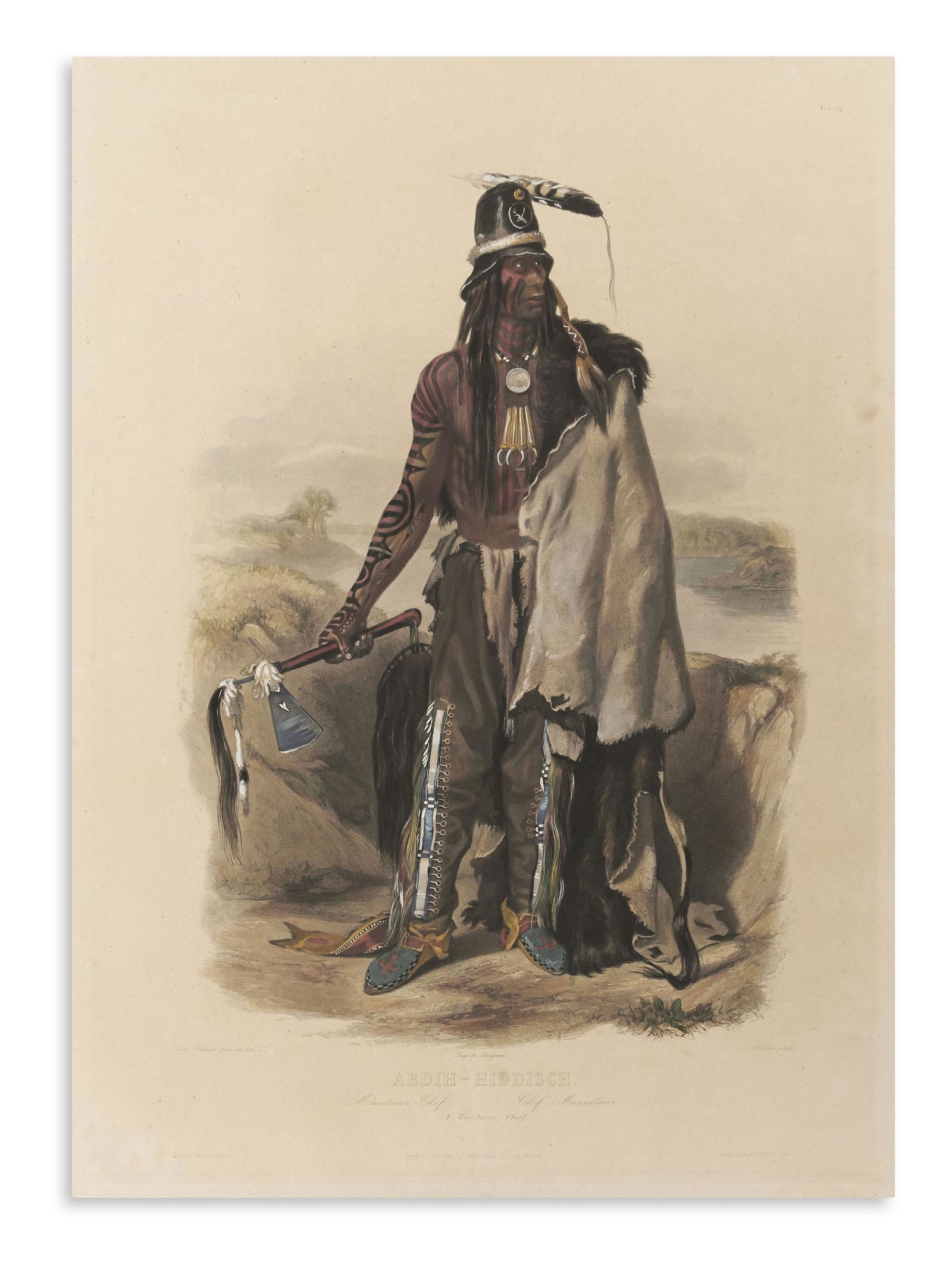 (NATIVE AMERICANS.) Bodmer, Karl. Abdih-Hiddisch. A (1 of 1)