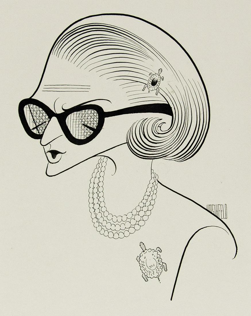 AL HIRSCHFELD. Pauline Trigère.  [CARICATURE / (1 of 1)
