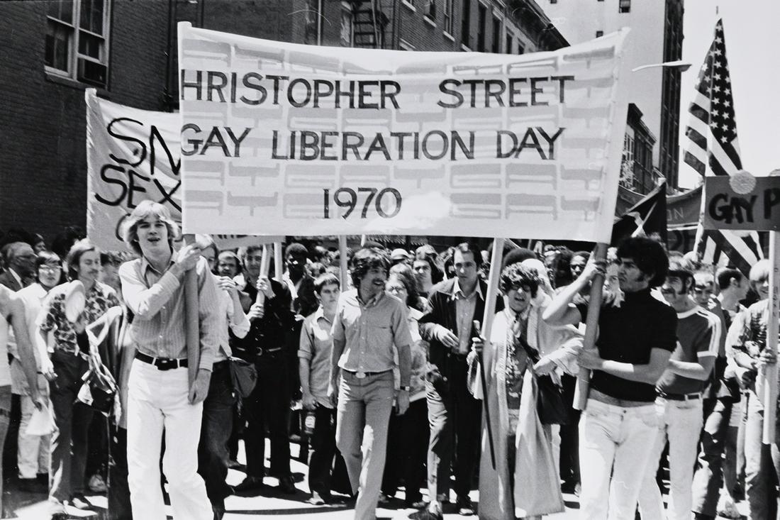 FRED W. MCDARRAH (1926-2007) First Stonewall: FRED W. MCDARRAH (1926-2007)First Stonewall Anniversary March, June 28, 1970. Silver print, the image measuring 203.2x311.2 mm.; 8x12¼ inches, the sheet 279.4x355.6 mm.; 11x14 inches, with McDarr