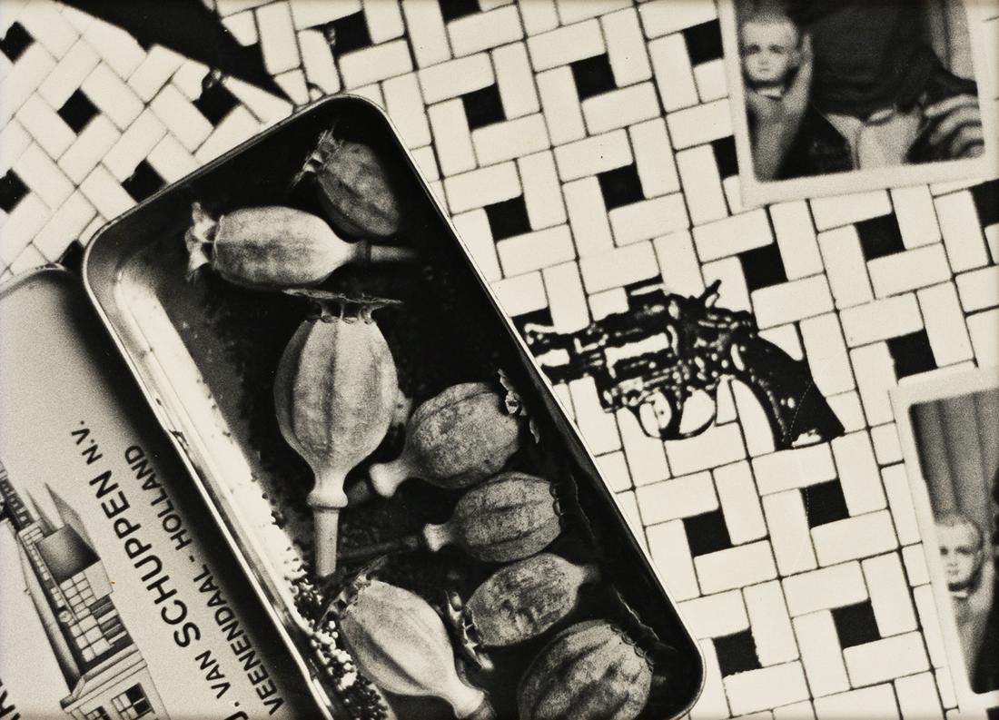 DAVID WOJNAROWICZ (1954-1992) Poppies.: DAVID WOJNAROWICZ (1954-1992)Poppies. Silver print, the irregularly artist-trimmed photograph measuring approximately 241.3x190.5 mm; 9½x7½ inches, with the original overmat, with Wojnarowic