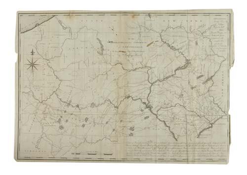 (PENNSYLVANIA.) [Morris, Robert or Smith, Will: WITH HOWELL'S MAP. (PENNSYLVANIA.) [Morris, Robert or Smith, William.] An Historical Account of the Rise, Progress and Present State of the Canal Navigation in Pennsylvania. Large engraved folding ma