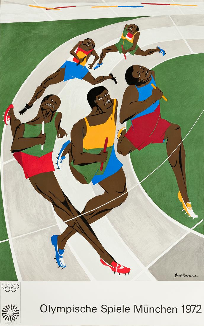 JACOB LAWRENCE (1917-2000). OLYMPISCHE SPIELE MÜ (1 of 1)