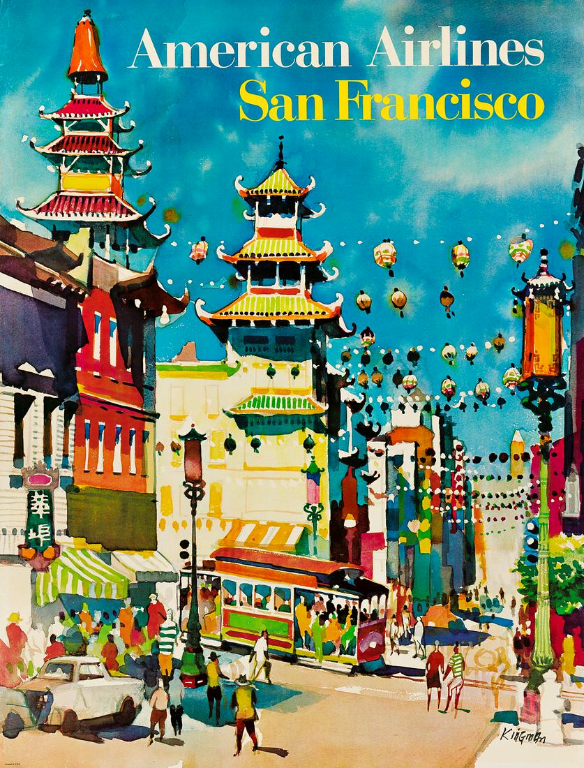 DONG KINGMAN (1911-2000). AMERICAN AIRLINES / SAN (1 of 1)