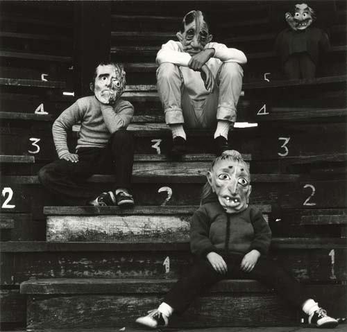 (MEATYARD, RALPH EUGENE) (1925-1972) Portfolio: (MEATYARD, RALPH EUGENE) (1925-1972) Portfolio entitled "Ralph Eugene Meatyard: Portfolio Three," containing 10 of Meatyard's most celebrated photographs. Silver prints, 7x7 1/2 inches (17.8x19.1 cm.)