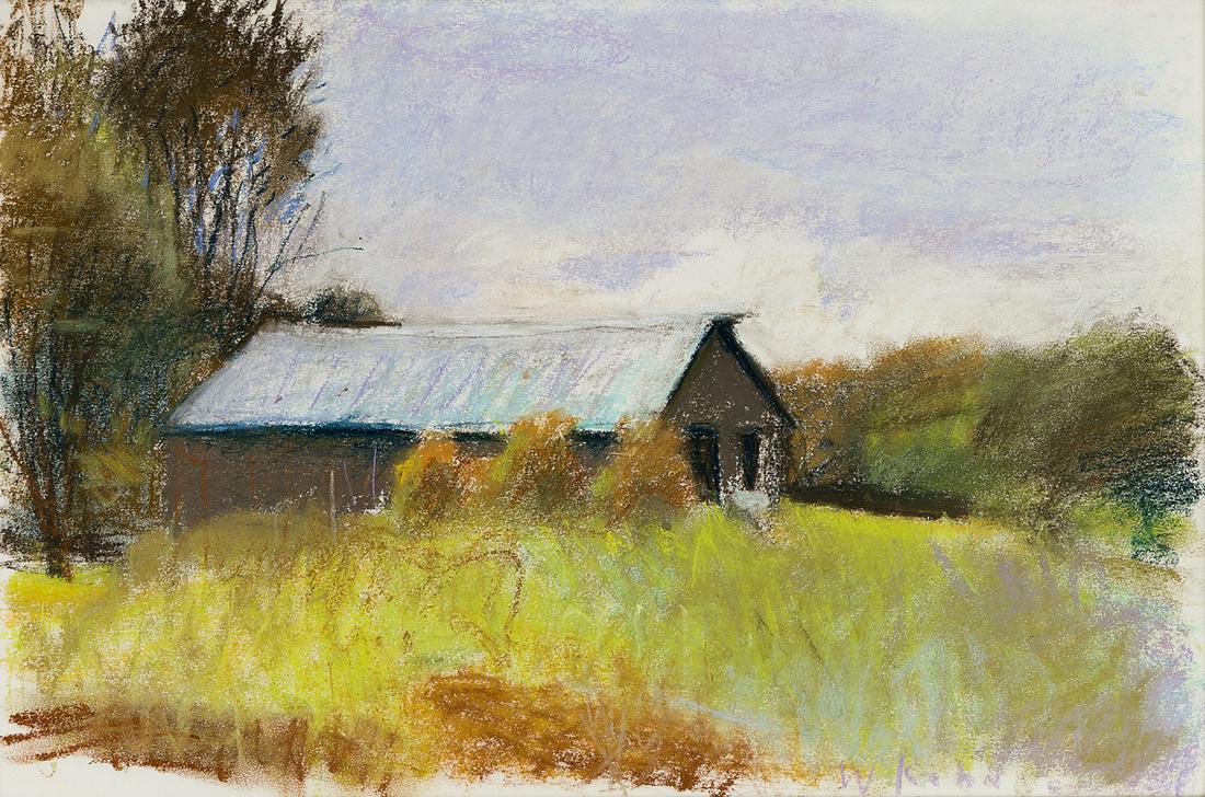 WOLF KAHN Off Cow Path 40.: WOLF KAHN Off Cow Path 40. Color pastels on paper, 1999. 310x460 mm; 12x18 inches. Signed in pastel, lower right recto.Ex-collection Beadleston Gallery, New York; private collection, Connecticut.