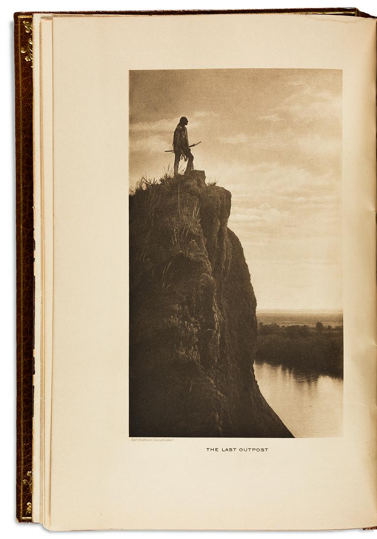 (AMERICAN INDIANS.) Joseph Kossuth Dixon. The Vanishing: INSCRIBED BY THE AUTHOR TO HIS PATRON (AMERICAN INDIANS.) Joseph Kossuth Dixon. The Vanishing Race: The Last Great Indian Council. Map plate, 80 rich sepia-toned photogravure plates after photographs 