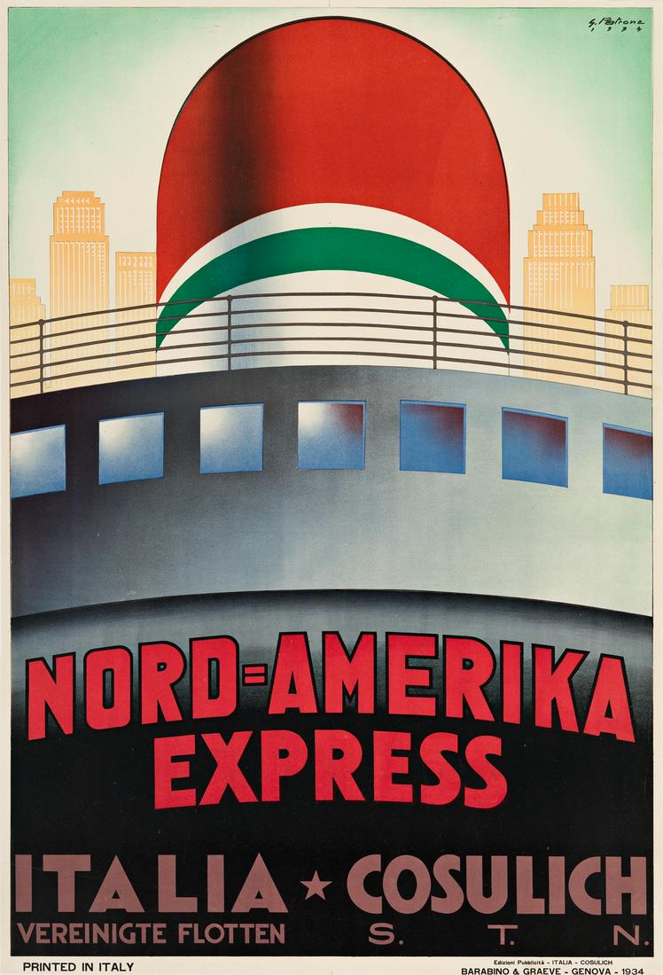Giovanni Patrone (1904-1963).  NORD = AMERIKA EXPRESS / (1 of 2)