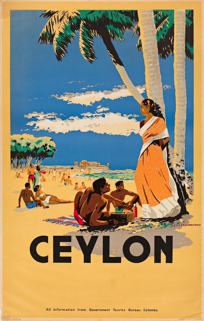 C. K. L. Samarasinha (1919-2003).  CEYLON. 1948. 40x25 (1 of 2)