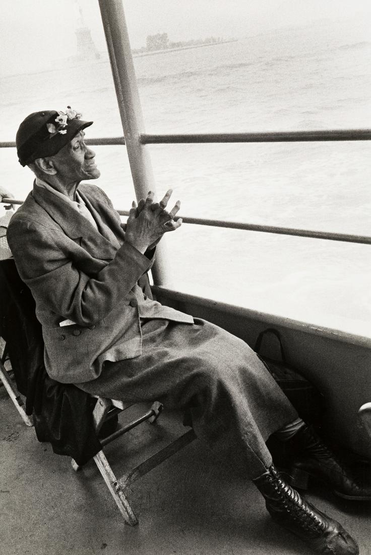 BRUCE DAVIDSON (1933- ) Mother Brown, New York.: BRUCE DAVIDSON (1933- ) Mother Brown, New York. Silver print, the image measuring 12x8 inches (30.5x20.3 cm.), the sheet 14x11 inches (35.6x27.9 cm.), with Davidson's signature, in pencil, on verso. 1