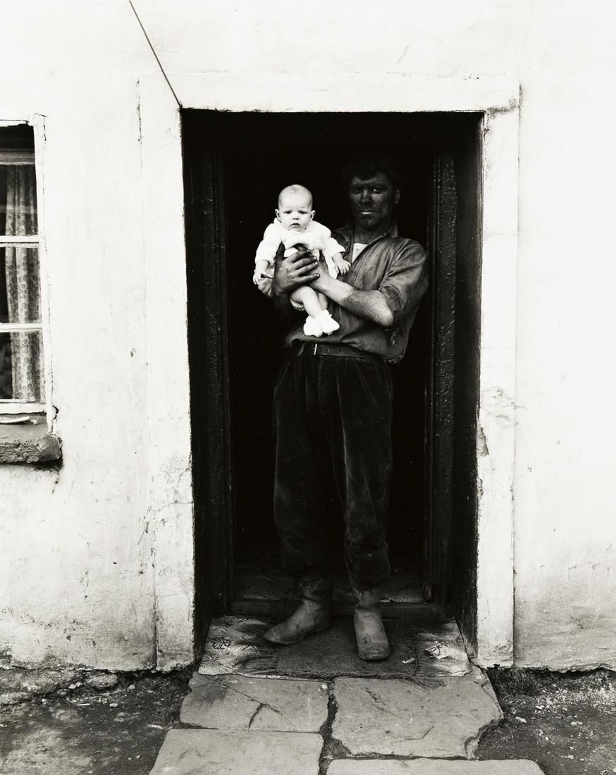 BRUCE DAVIDSON (1933- ) Welsh coal miner holding an (1 of 1)