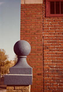 WILLIAM CHRISTENBERRY (1936-2016) Blue Finial,: WILLIAM CHRISTENBERRY (1936-2016) Blue Finial, Washington D.C. Chromogenic print, the image measuring 4½x3 inches (11.4x7.9 cm.), the sheet 7x4½ inches (17.8x11.4 cm.), with Christenberry's