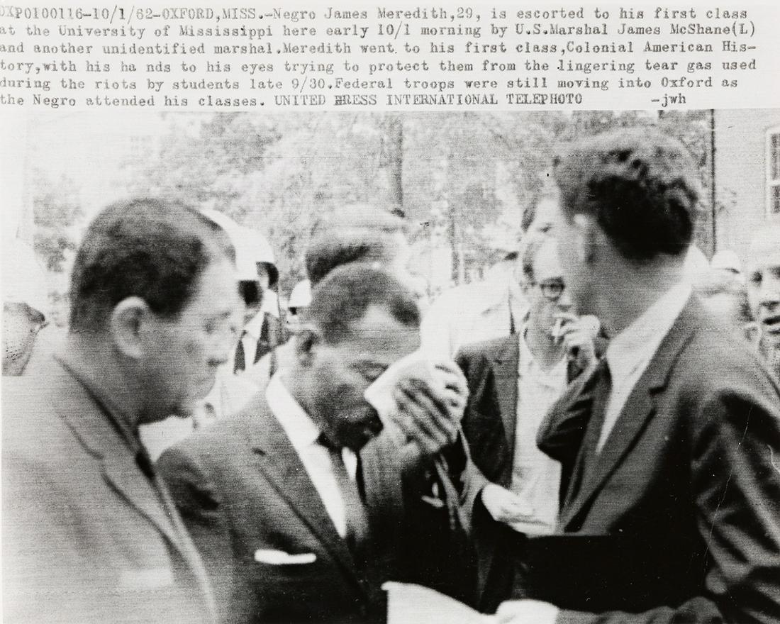 (CIVIL RIGHTS) A group of 4 press photographs depicting (1 of 3)