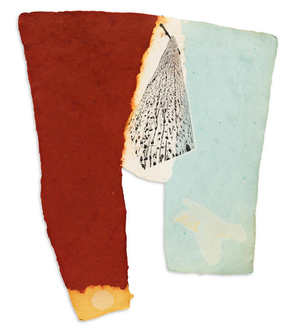 ROBERT RAUSCHENBERG Link.: ROBERT RAUSCHENBERG Link. Color pressed paper pulp multiple with screenprint, 1974. 600x500 mml; 23x19 inches, full margins. Signed, dated and numbered 8/29 in pencil, lower margin. Printed and publis