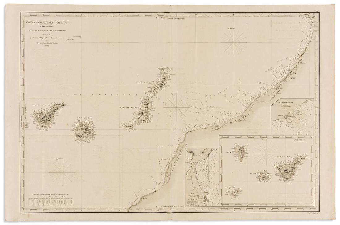 (CANARY ISLANDS.) Depot General de la Marine. Cote (1 of 1)