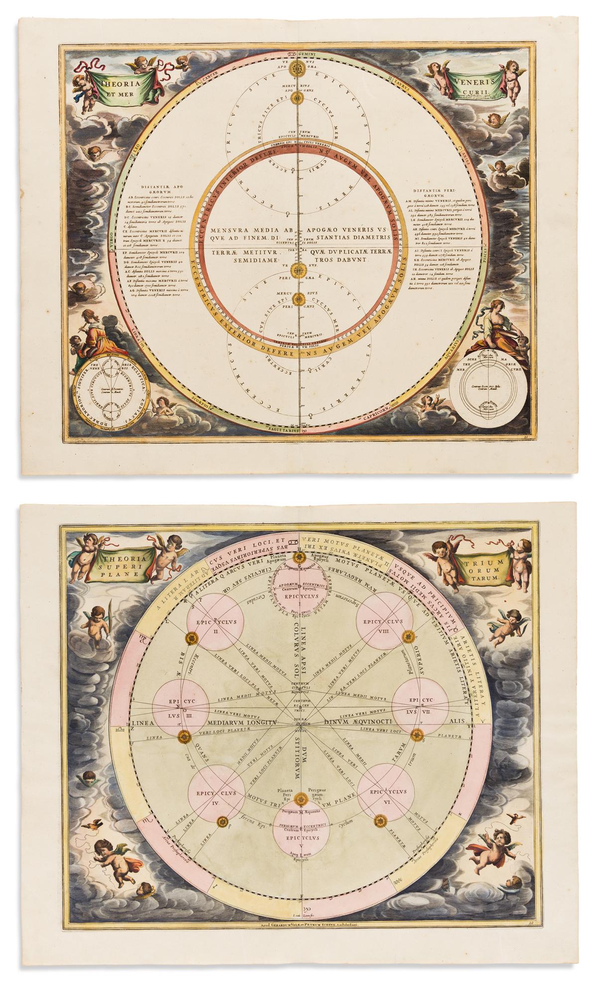(CELESTIAL.) Cellarius, Andreas. 2 double-page engraved (1 of 1)