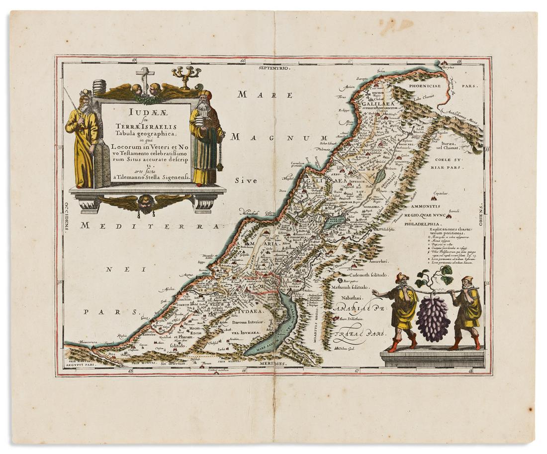 (HOLY LAND.) Janssonius, Johannes. Judaeae seu Terrae (1 of 1)