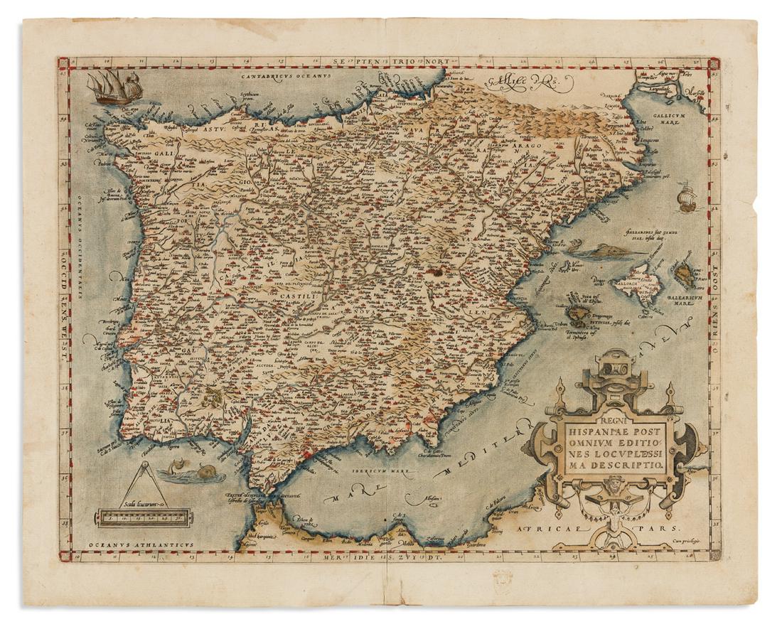 ORTELIUS, ABRAHAM. Regni Hispaniae Post Omnium (1 of 1)