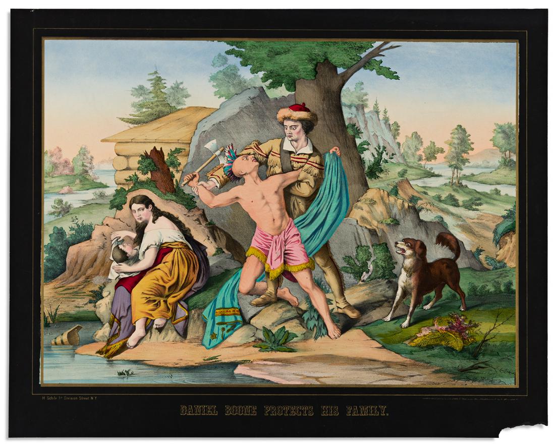 (DANIEL BOONE.) Daniel Boone Protects His Family. (1 of 1)