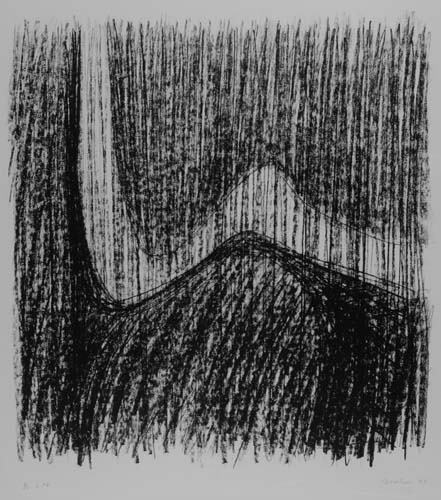 JACK TWORKOV L #4.: JACK TWORKOV L #4. Lithograph, 1965. 540x495 mm; 21 3/8x19 1/2 inches, full margins. Signed, titled, dated and numbered 6/50 in pencil, lower margin. Printed by Hollander Workshop, New York, with the